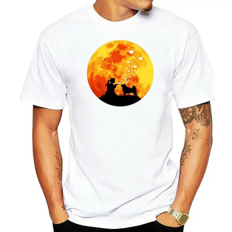 

9639A Akita Inu Tshirt Men Fashion Short Sleeve Soft Cotton T shirts Crew Neck Japanese Dog T-Shirt Classic Akita Tees