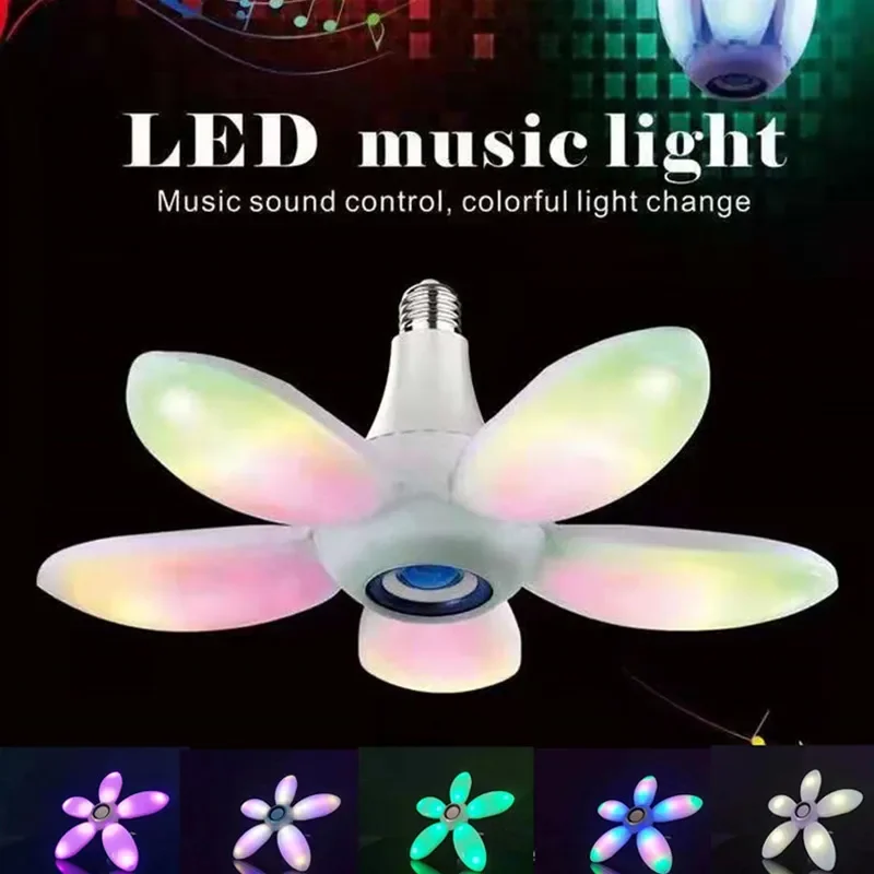 

Музыкальный ритм красочные лампы аудио Складная Лампа дистанционное управление Bluetooth-совместимая деформируемая Светодиодная лампа для умного дома