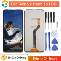 6 6 display for tecno camon 15 lcd display touch screen digitizer assembly for tecno camon15 lcd touch screen repair parts