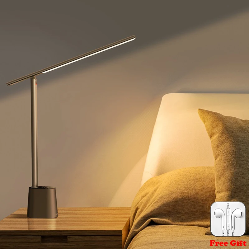 

Baseus LED Desk Lamp Eye Protect Study Dimmable Office Light Foldable Table Lamp Smart Adaptive Brightness Bedside Reading Lamp