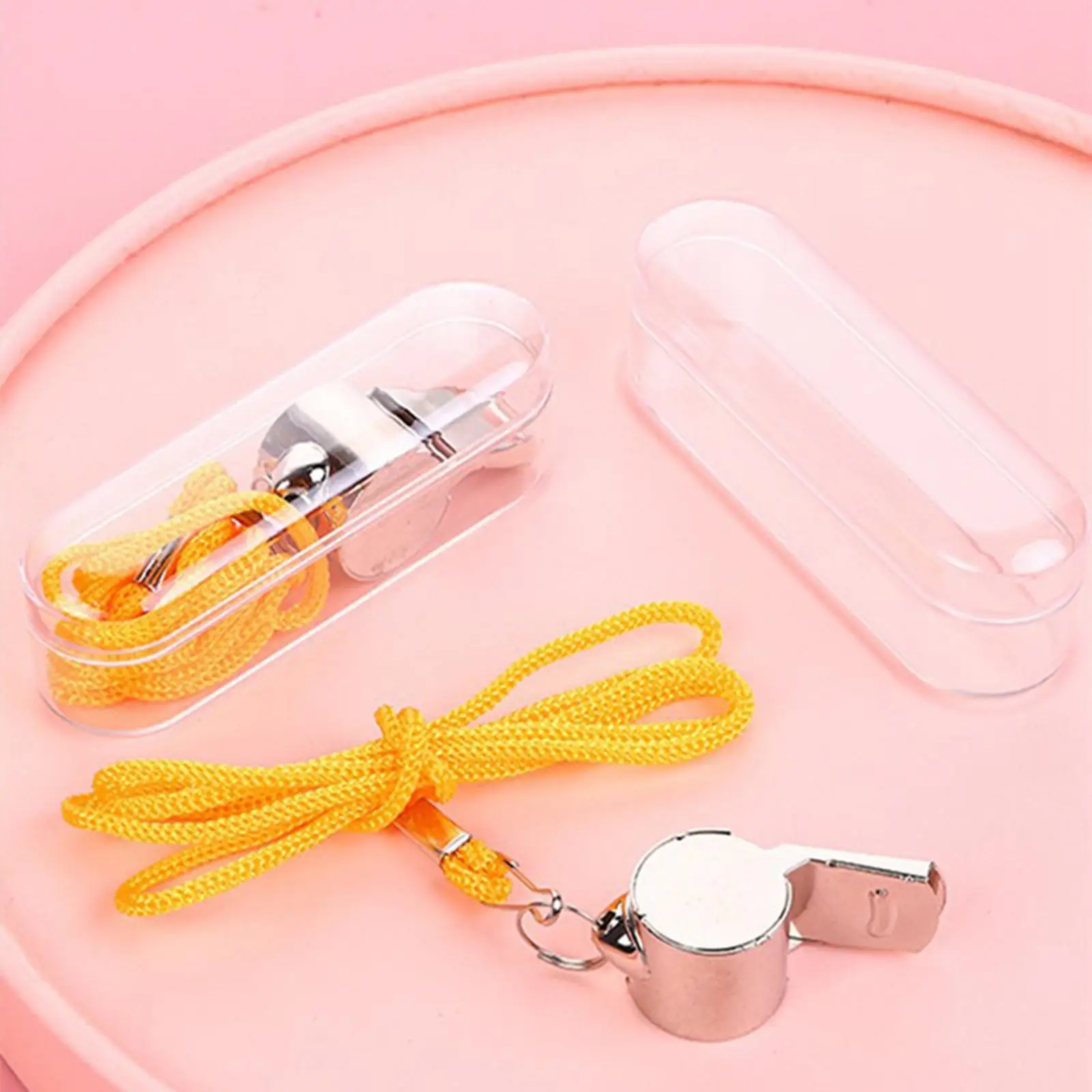 

Stainless Steel Sports Whistles Loud Crisp Sound Referee Whistle for Basketball Football Soccer Volleyball Training