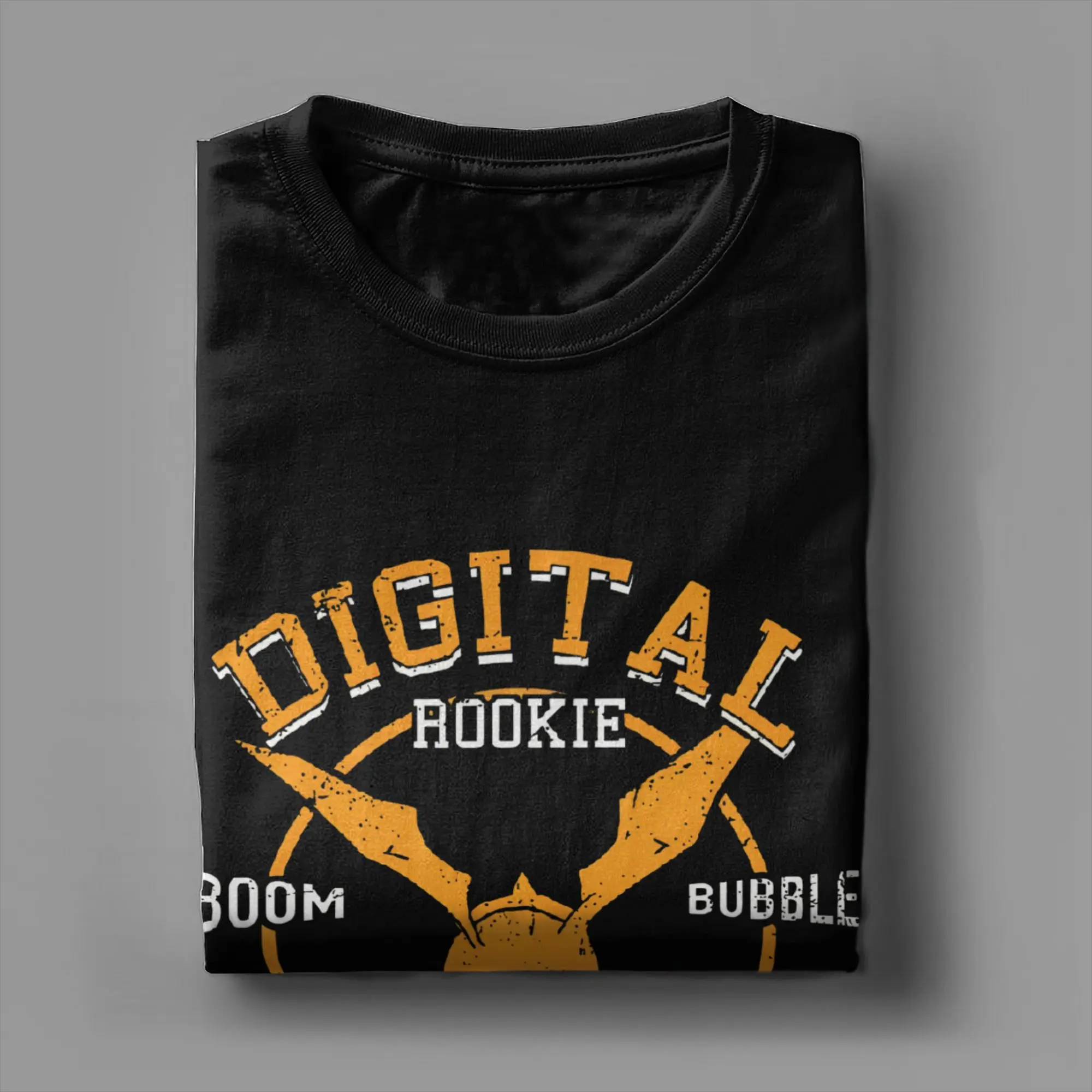 Digimon аниме Boom Bubble футболка мужская хлопковая одежда забавный круглый вырез с