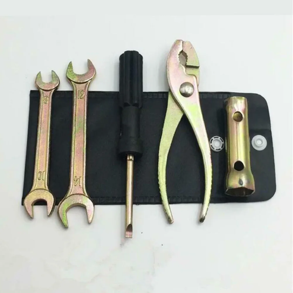 

5Pcs Motorcycle Tool Kit Pliers Spark Plug Wrench Convenient Practical