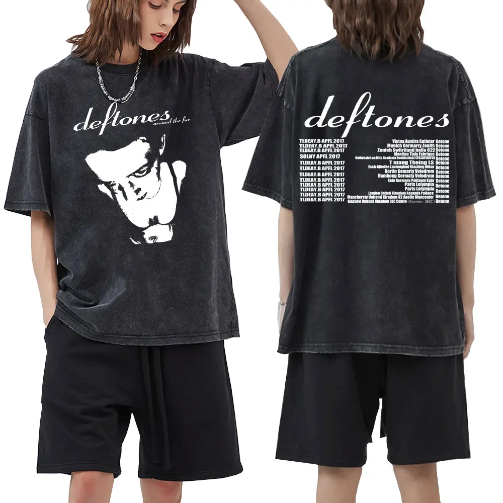 

Deftones Around The Fur T Shirts for Unisex Adrenaline T-shirts White Pony Deftones Merch Chino Moreno Diamond Eyes Tshirt Male