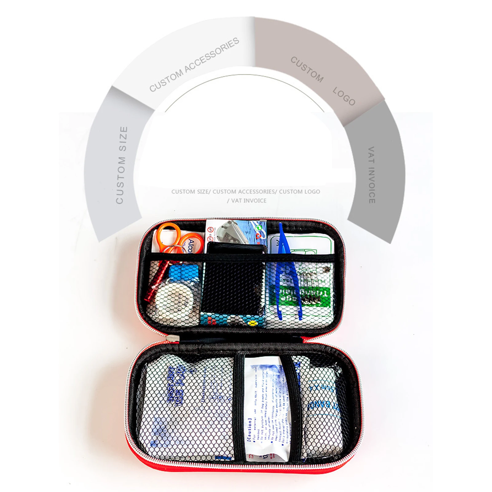 

Travel First Aid Kit 19 Items/45 Pieces Portable Storage Bag Emergency Medicine Survival Organizer Package Travel Accessory
