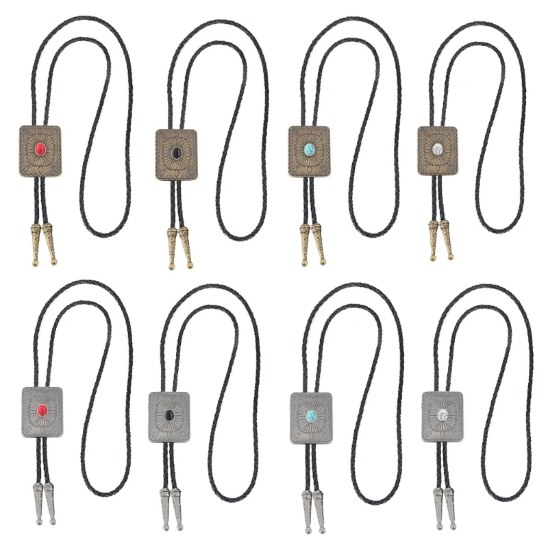 SZL крутой галстук-боло западный ковбойский галстук ожерелье мужской костюм