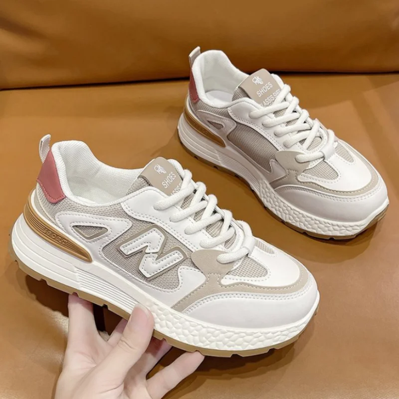 Женские кроссовки с сетчатым верхом повседневная обувь на платформе