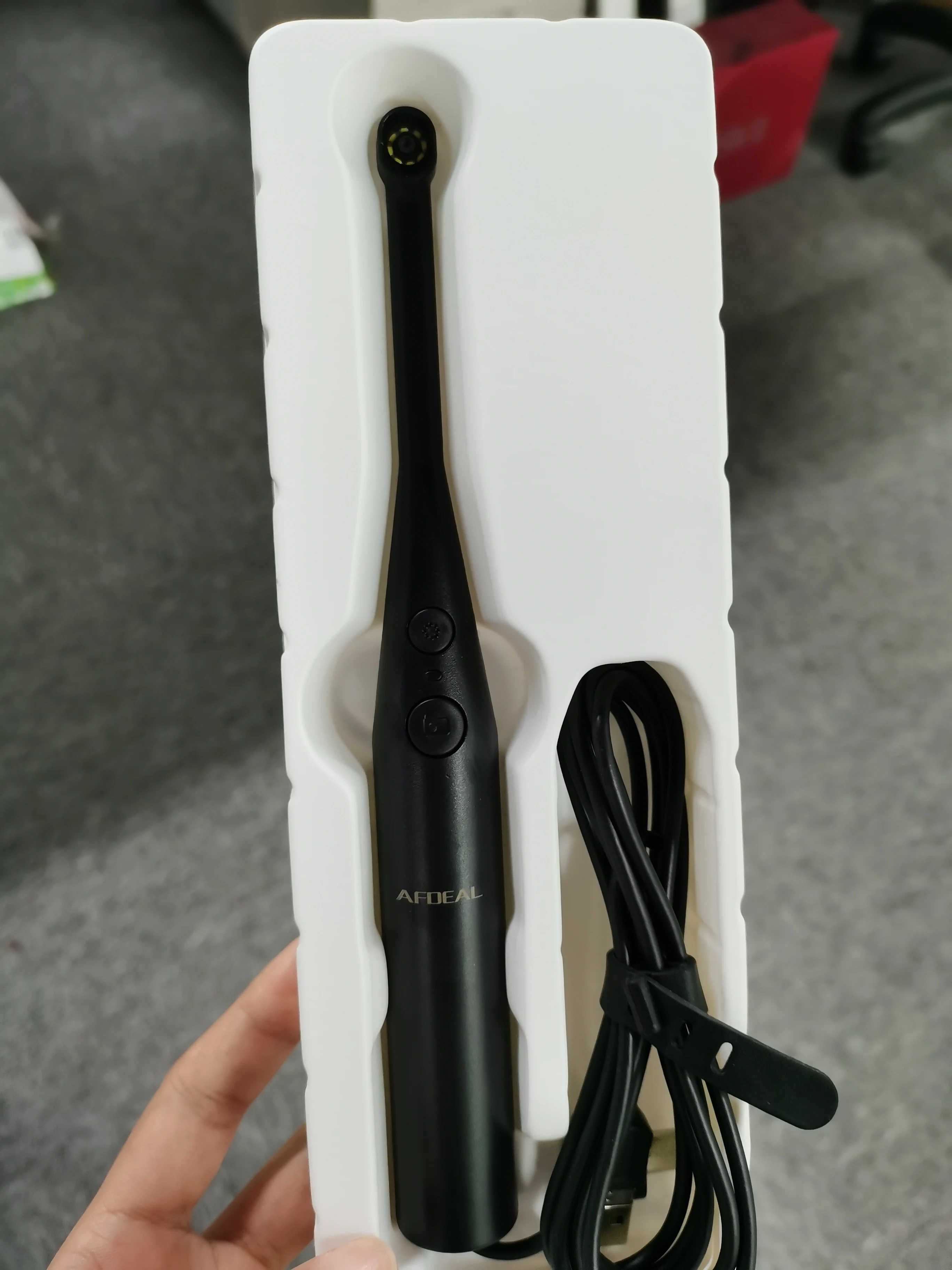 

AFDEAL Dental Mirror Mobile Endoscope Camera Wide Angle Dental Health Family Elderly Children Checking Android Apple Computer