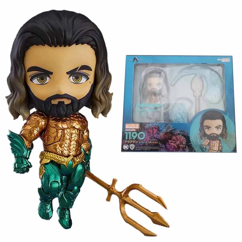 

In Stock Original GOOD SMILE GSC 1190 NENDOROID Aquaman Hero's Edition Justice League Anime Figure Model