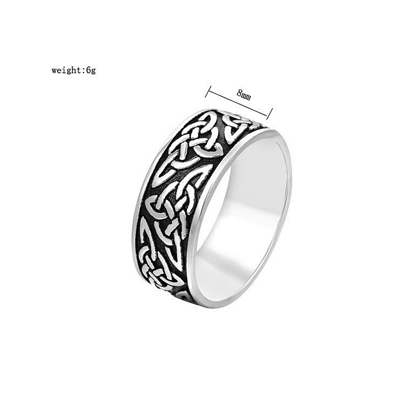 Vintage Celtics Spiral Knot Ring 316L Stainless Steel Norse Viking Women Men Nordic Amulet Jewelry | Украшения и аксессуары