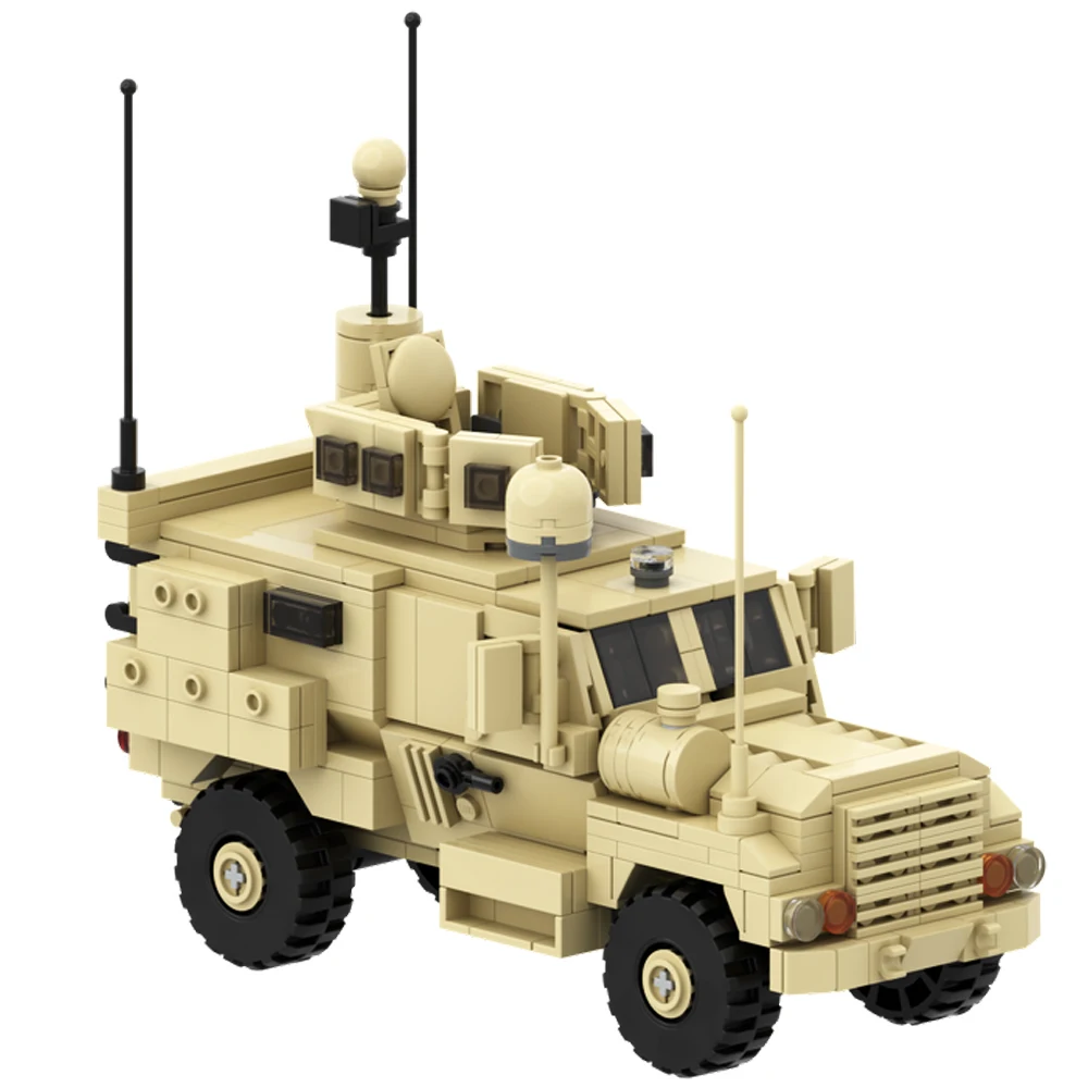 MOC Military MRAP Adults Building Blocks Army Anti Ambush Attack Vehicle Assemble Bricks Kids Educational Toys Collection