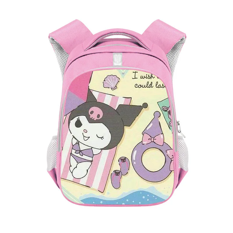 Sanrioed Kuromi Hello Kitty Kawaii Backpack Anime Peripherals Student Kindergarten Girl Heart Shoulders Backpack Kitty Bag