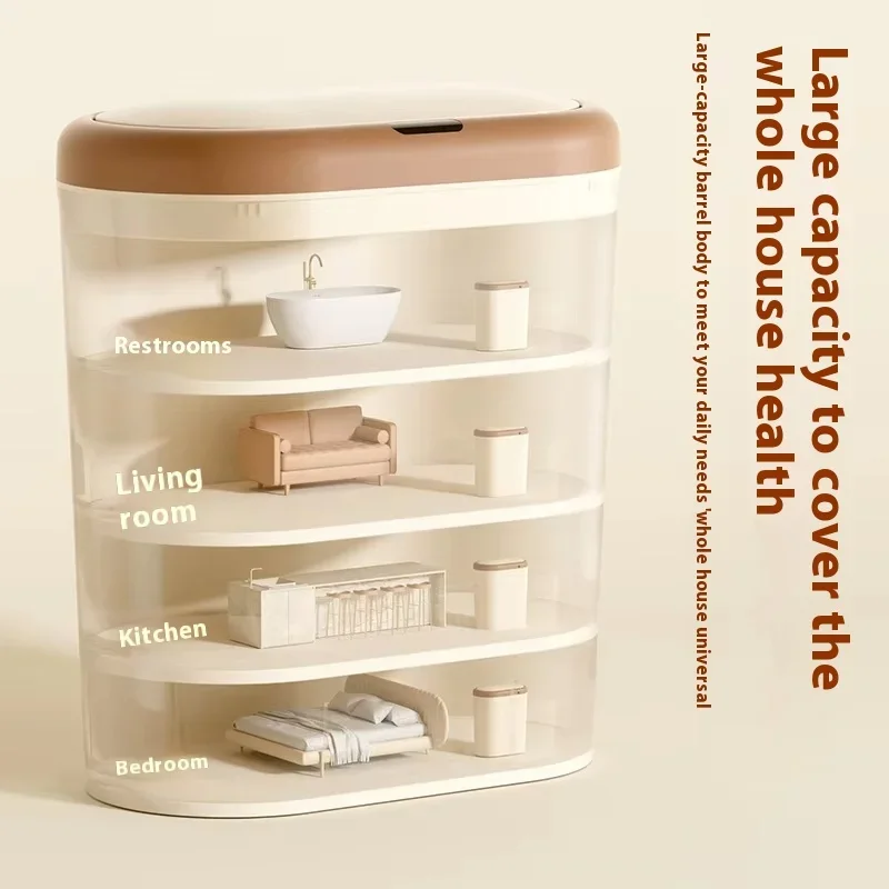 15л интеллектуальный индукционный мусорный бак для кухонного хранения умное