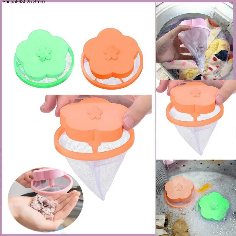 

4PCS Floating Pet Fur Catcher Laundry Lint Hair Catcher for Washing Machine Magic Pet Hair Catching Washing Machine