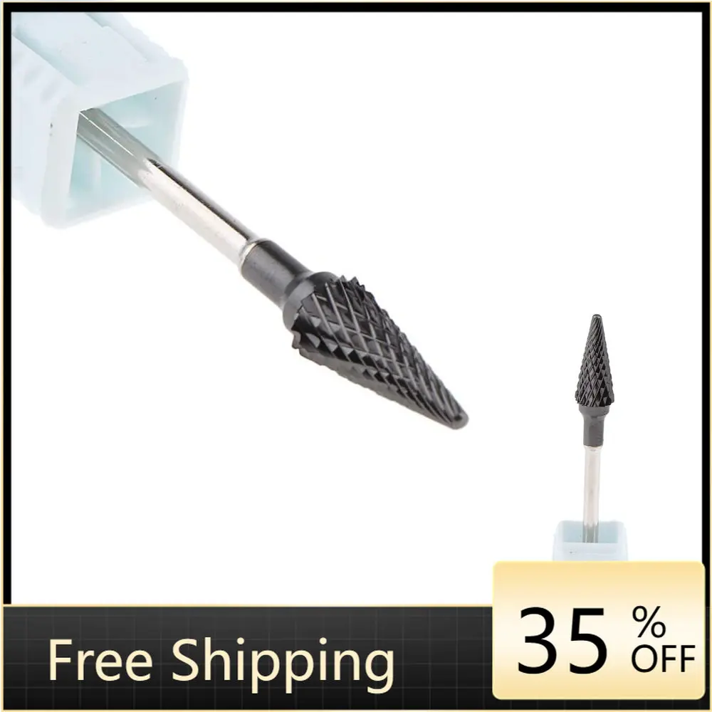 

Black Tungsten Carbide Manicure Drill Bits for Electric Nail Drill Accessories Mills Cutter Remover Gel Tools