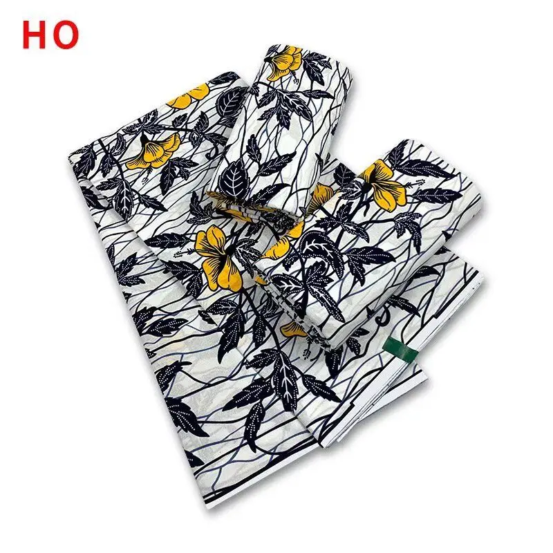 

ACI Ankara Fabric African Wax Print 100% Cotton Nigeria Real Wax Print Fabric African Tissus Wax 6 Yards/Piece For Wedding Dress