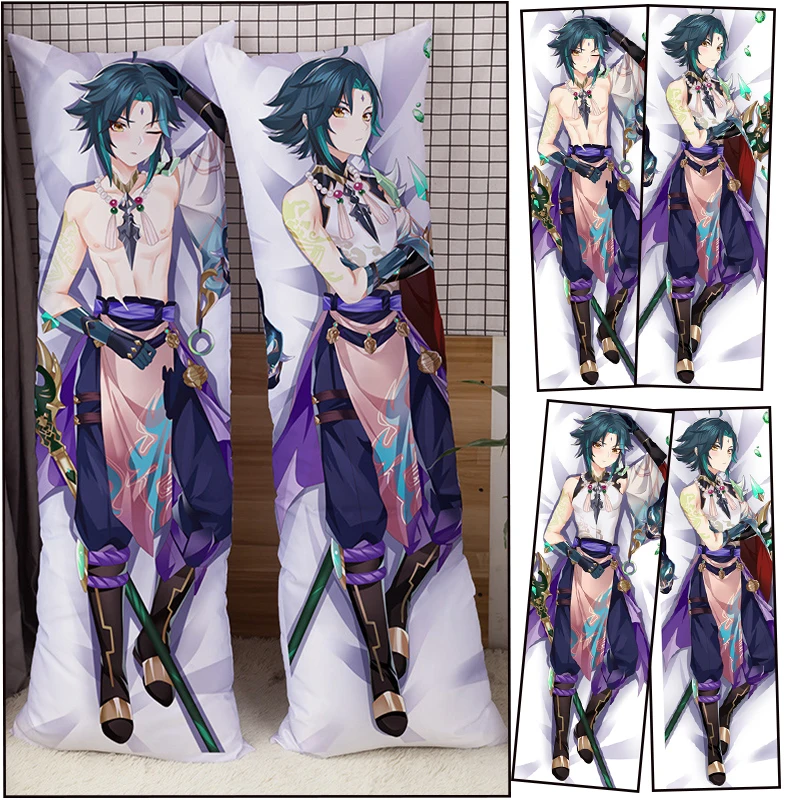 Anime Game Genshin Impact Dakimakura XIAO ZHONG LI Throw Pillow Cover Hugging Body Pillow Case Bedding Pillows animé body pillow