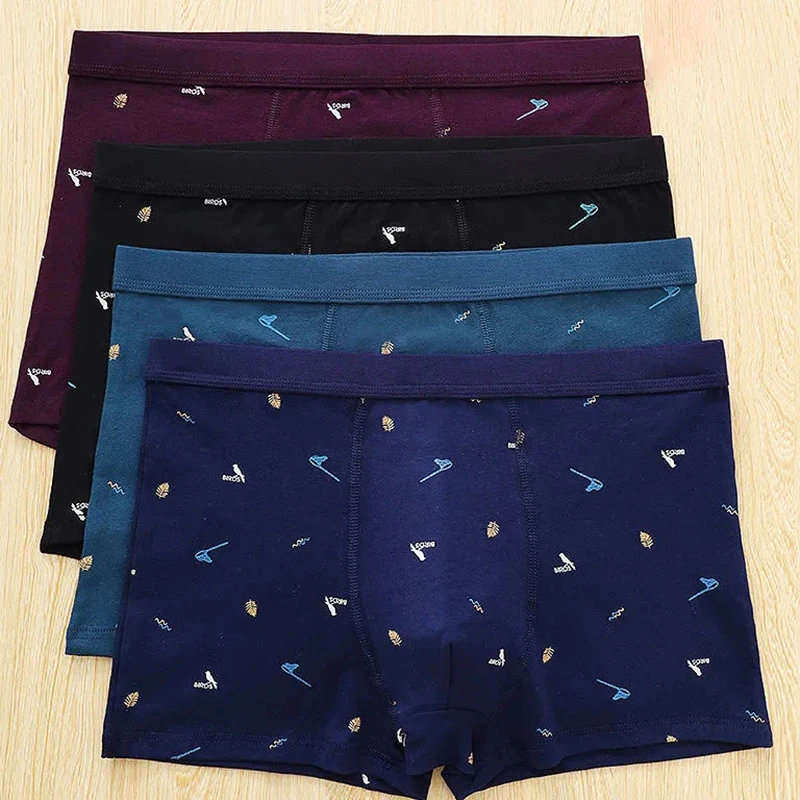 High Quality Cotton Underpants Mens Boxing Suit Mens Underpants Mens Family Boxing Underpants Mens Underpants Mens