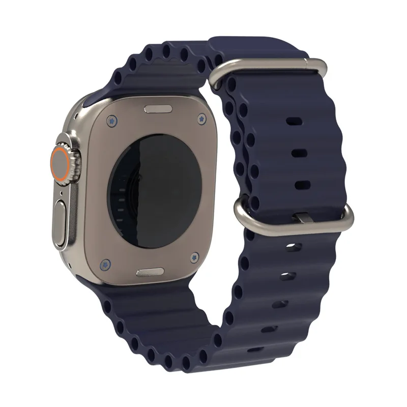 Ocean Band For Apple Watch Strap 49mm 44mm 40mm 45mm 41mm 42mm 38mm 40 44 45 mm silicone bracelet iWatch Ultra Series 7 6 3 SE 8