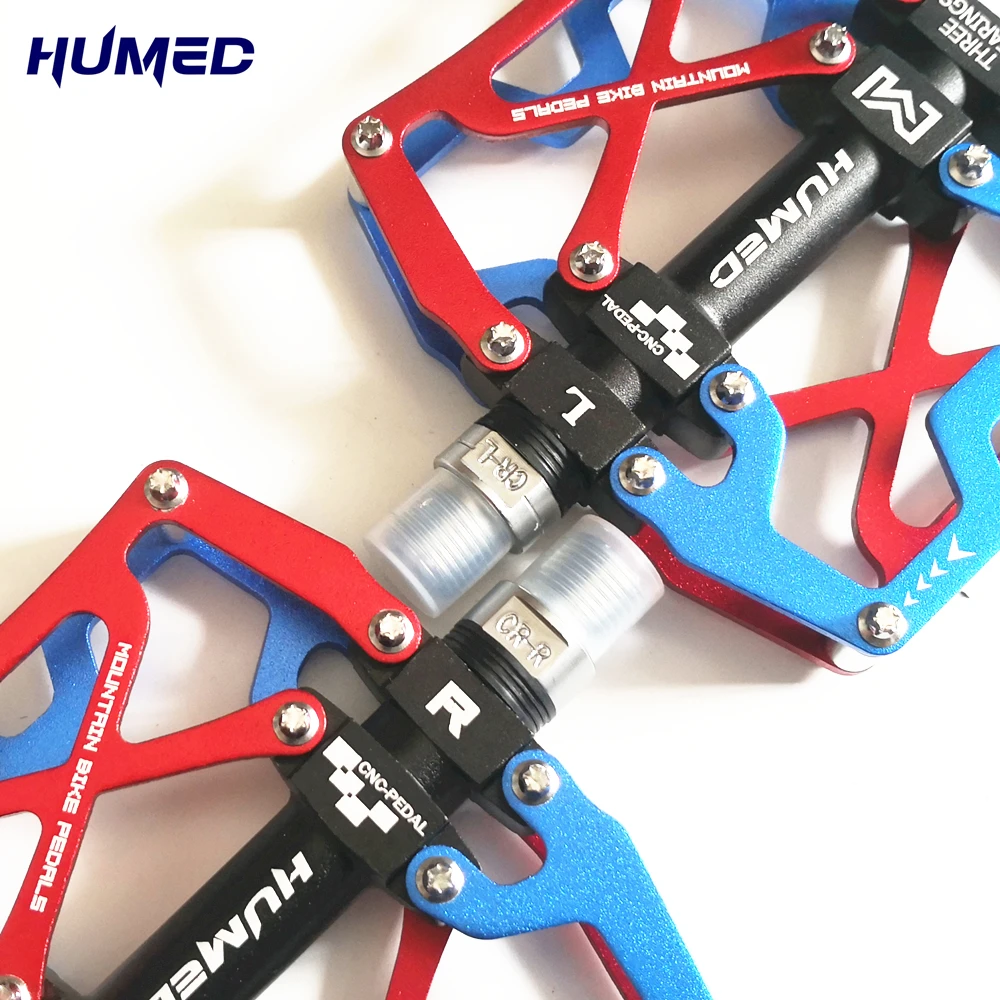 Ультралегкая алюминиевая плоская педаль для горного велосипеда HUMED 3 подшипника