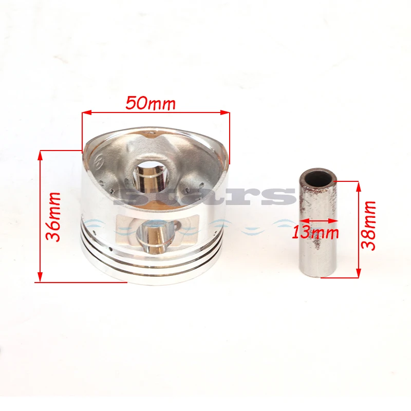 Мотоциклетный поршень 50 мм 13 комплект штифтов с поршневым кольцом штифтовым