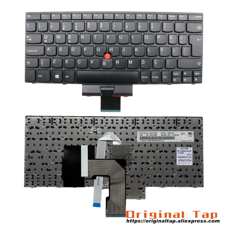 Турецкая клавиатура TR для Lenovo Thinkpad X131e X140e 04Y0407 04Y0370