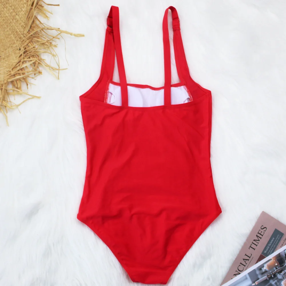 Новые Купальники Женский цельный бикини однотонный купальник летние купальные