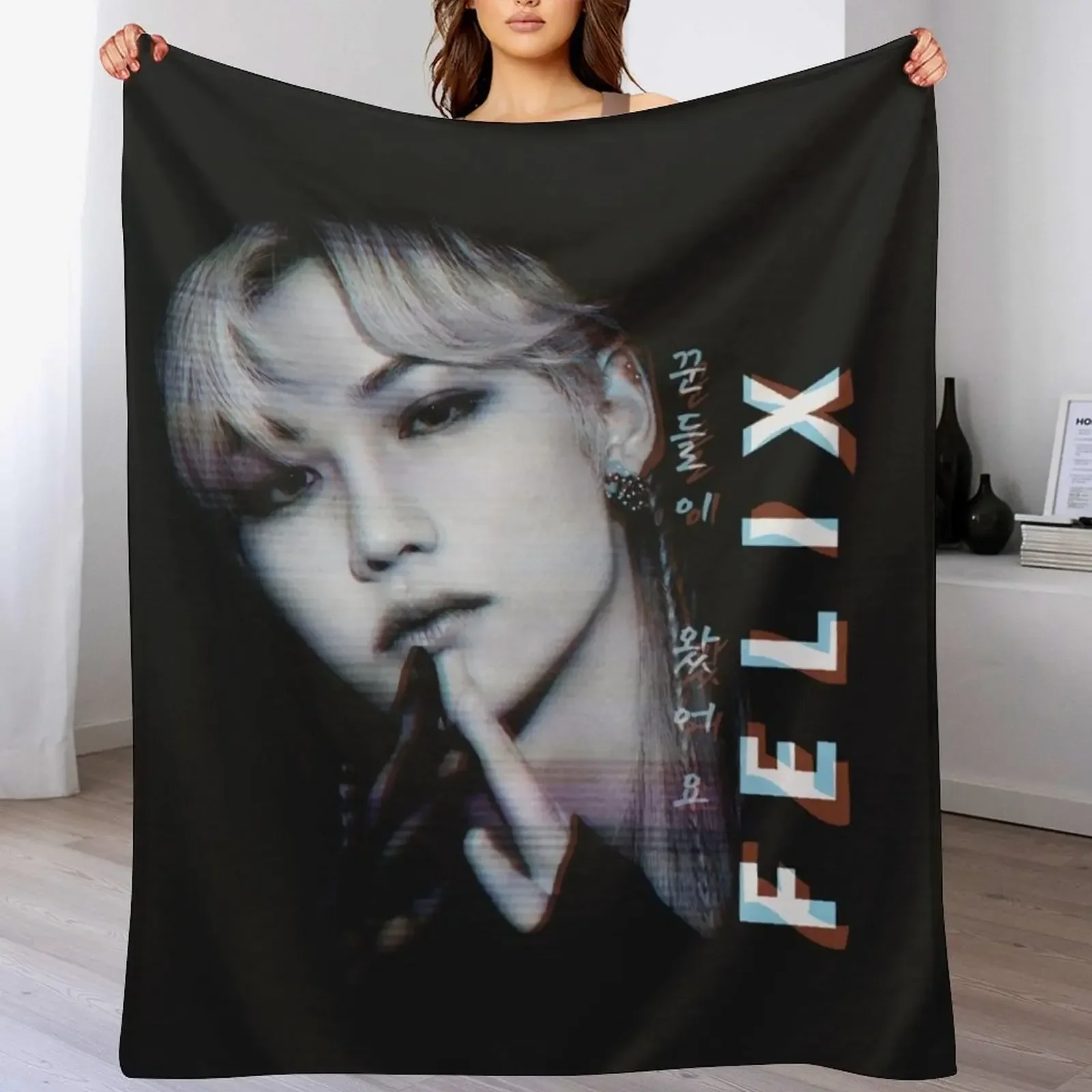 Одеяло SK Felix с эффектом темного глюка на заказ манга-одеяла для диванов теплые