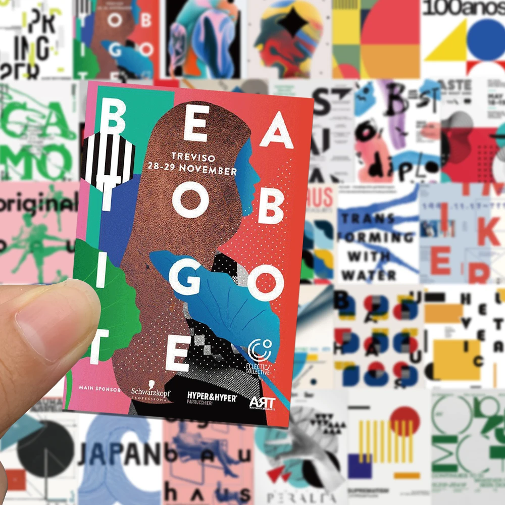 

10/40PCS Bauhaus Art Paintings and Works Stickers Cool Graffiti Kids Classic Toy Skateboard Phone Laptop Luggage Sticker Decals