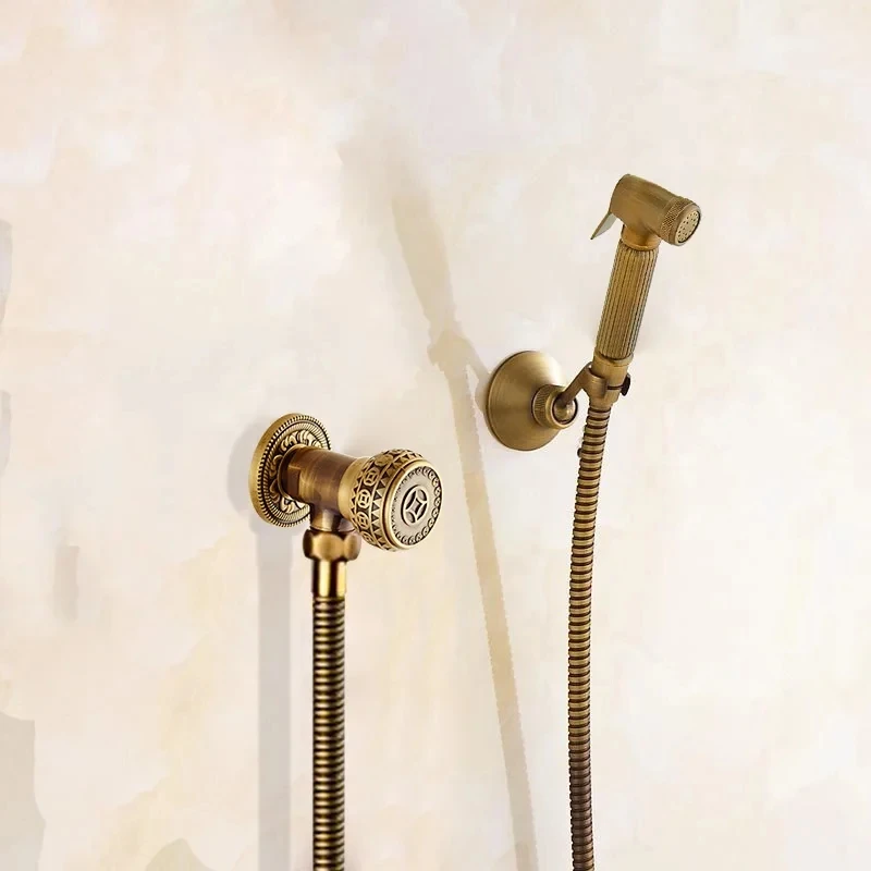 

Tuqiu ручной распылитель для биде античная бронза