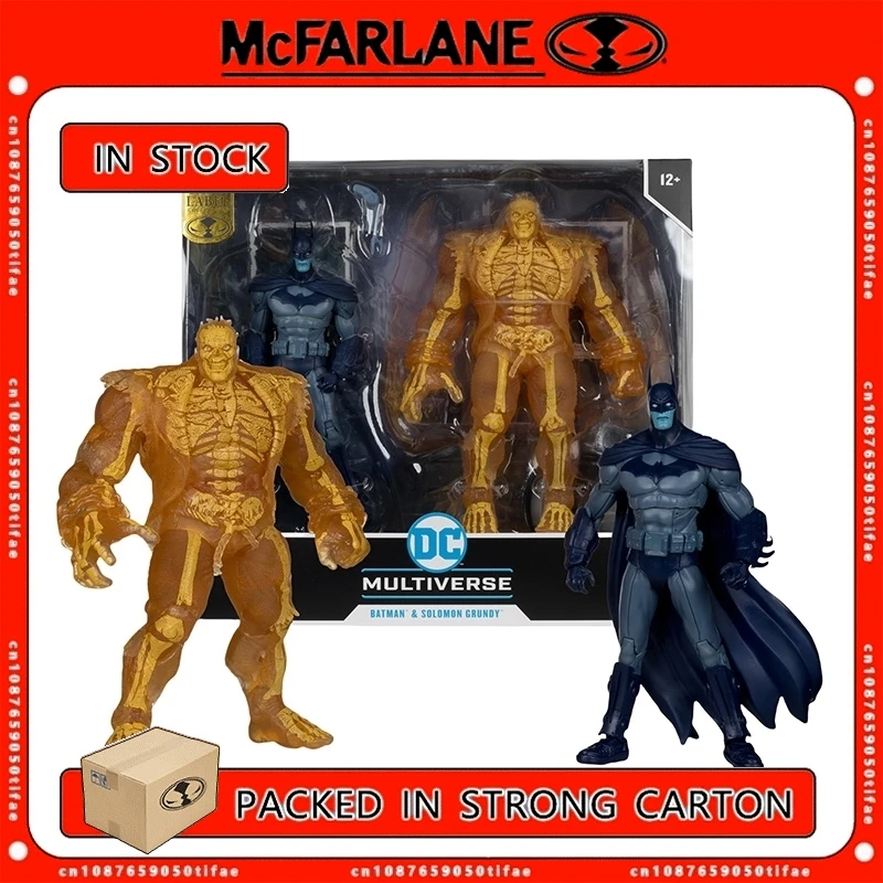 Mcfarlane Toys DC Multiverse 2pk - Batman &amp Solomon (arkham) Action Figure Original Anime Doll Model Garage Kits Collection GK