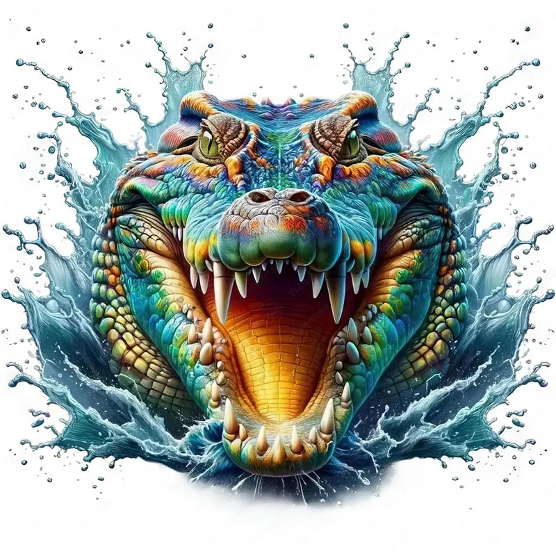 

Многоразовые наклейки на унитаз Colorful Crocodile