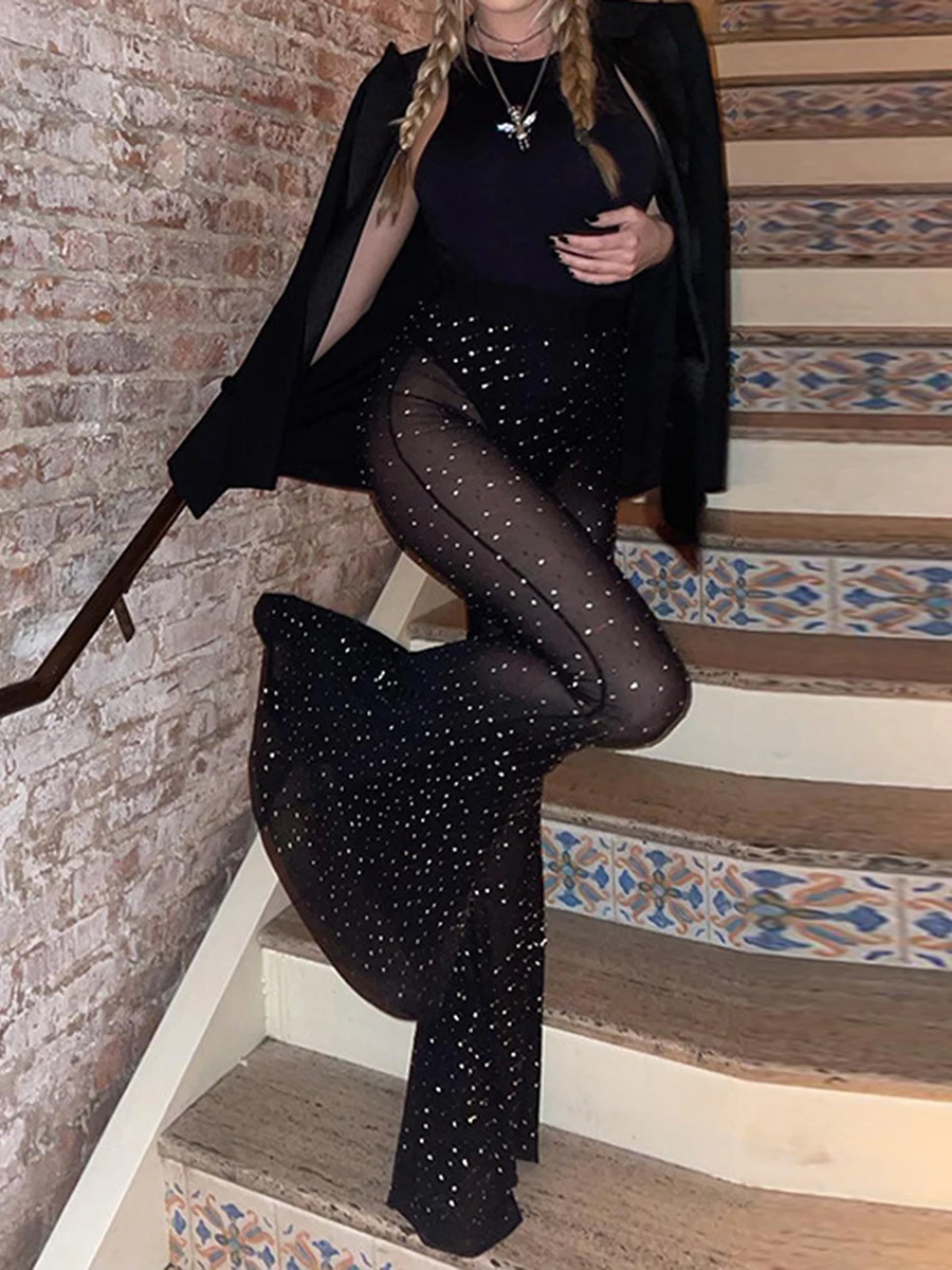 Рисунок 5 - Соблазнительные сетчатые женские облегающие брюки