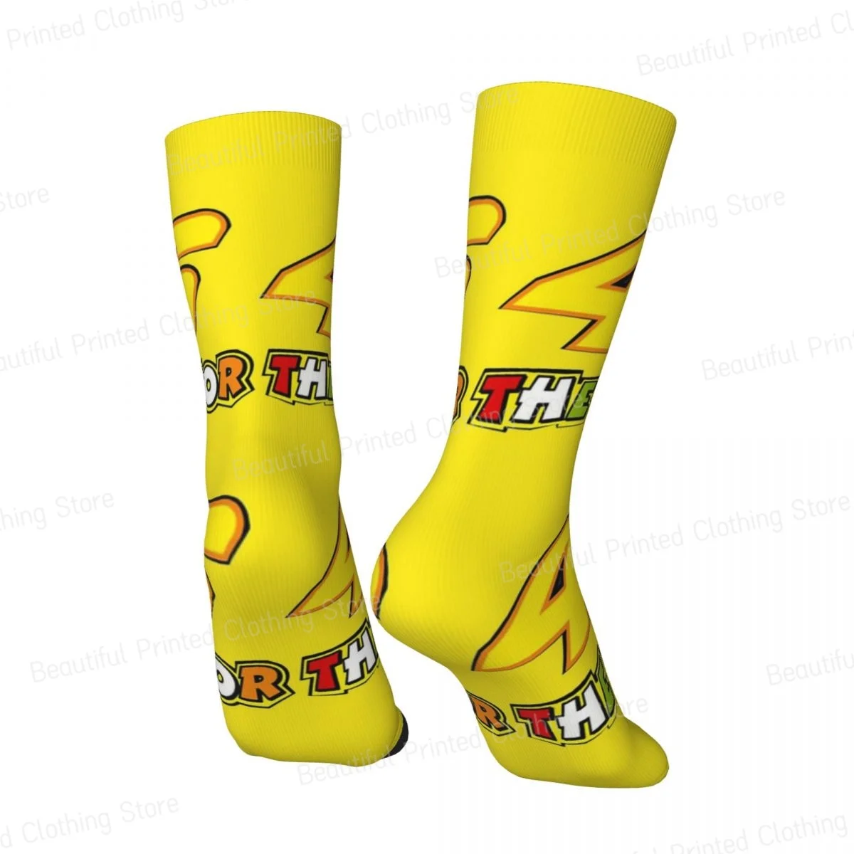 Rossi-Race The Doctor Мотоцикл Мужчины Женщины Happy Носки Открытый Новинка Four Seasons Чулки