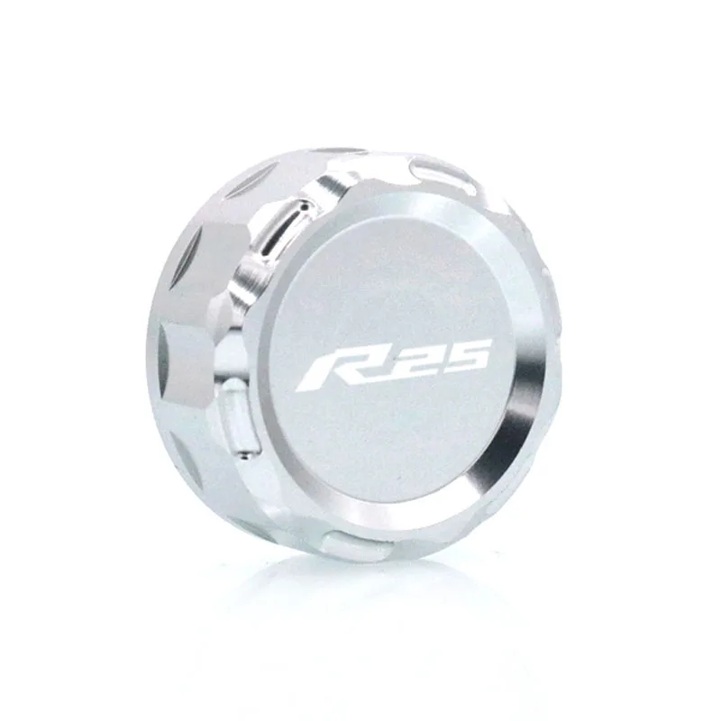 For YAMAHA YZF-R3 YZF-R25 YZF R3 R25 YZFR3  Motorcycle Accessories CNC Aluminum Brake Reservoir Fluid Tank Cover Oil Cup Cap images - 6