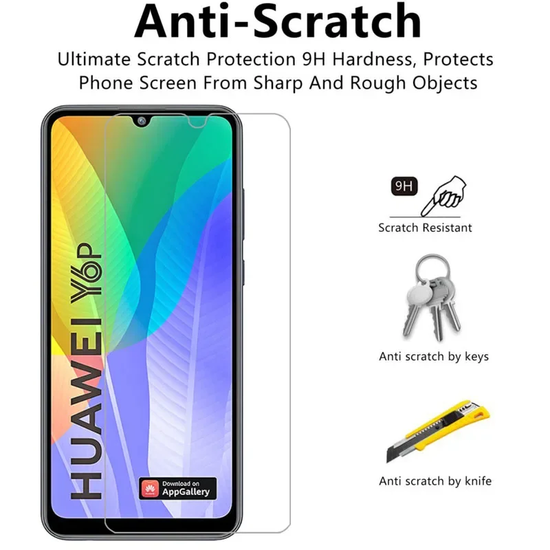 Фото 3 шт. защитного закаленного стекла Qta для Huawei Y6p, защитная пленка для экрана на Huaweiy6p Y 6p Y6 P Yp6 6yp. №4