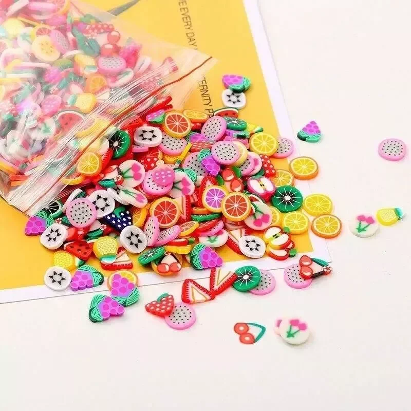 

New 500Pcs Polymer Clay Flower Crafts Flatback Scrapbooking for Embellishments Nail Stickers /Phone Diy Decoration