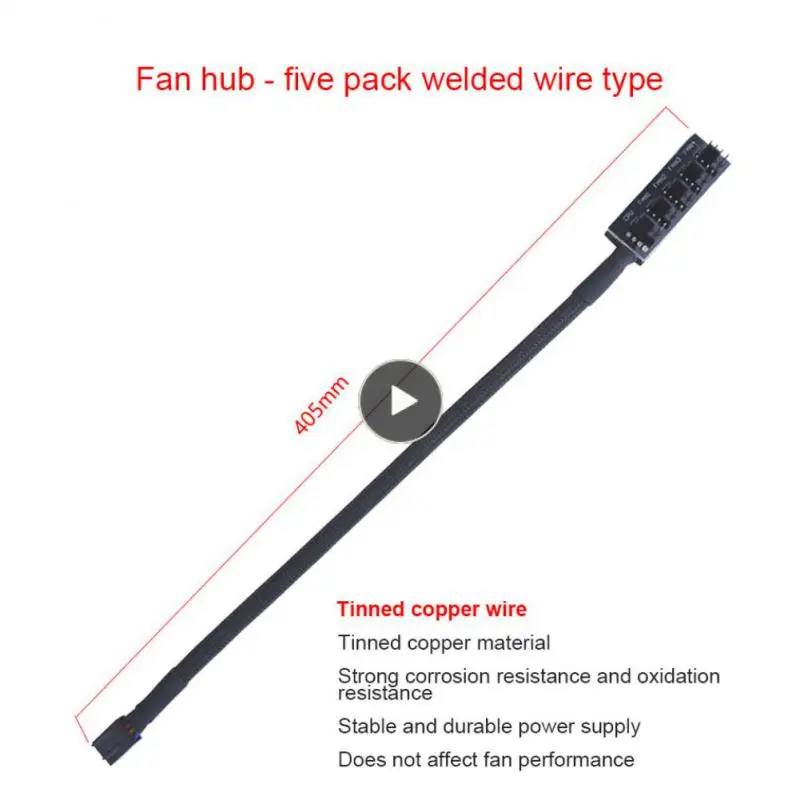 

Temperature Control Interface Computer Fan Hub Share Interface Pastable Expansion Cable Fan Hub Power Cable Computer Cable