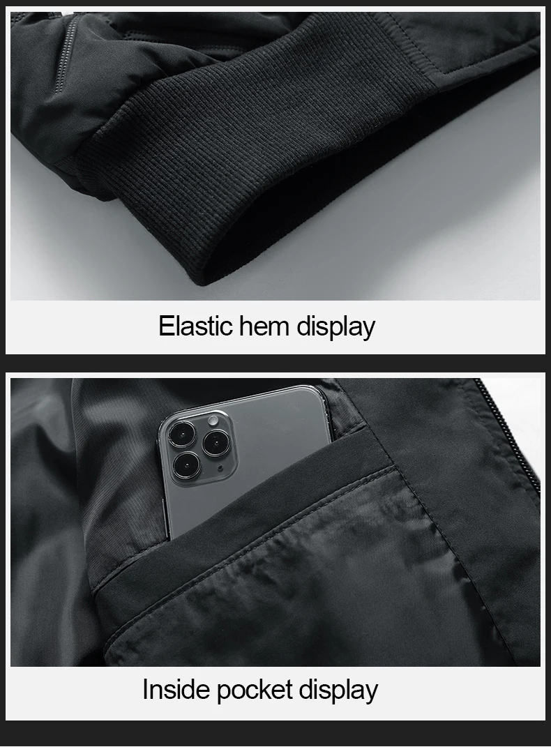 Autumn Winter HAZZYS Jacket Men's Cotton Padded Jacket Korean Fashion Streetwear Casual Jacket Men Fashion Stand Collar Coats