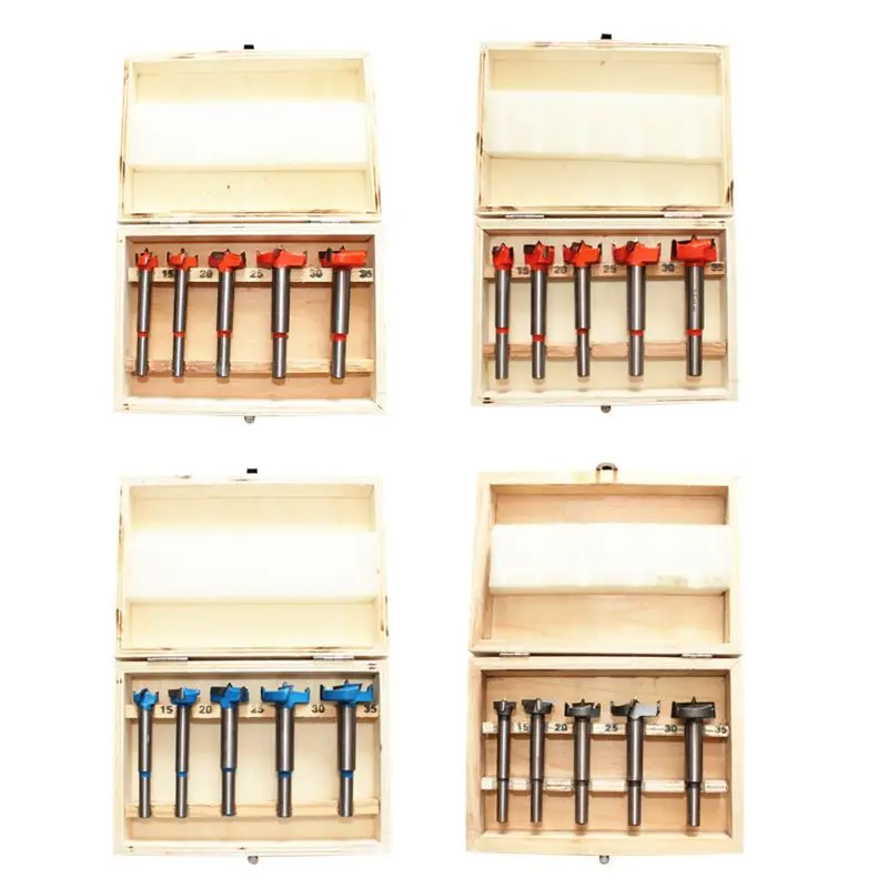 

5 шт., насадки для дрели, 15-35 мм