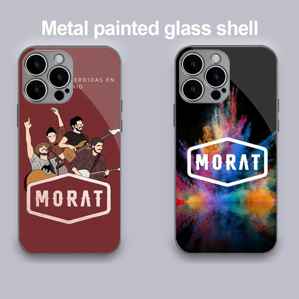 Чехол для телефона Band M-Morat Balas Perdidas iPhone 11 12 13 14 Mini Plus Pro Max металлическая окрашенная