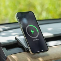 for tesla magnetic suction wireless charging bracket 2021 2022 model 3 model y accessories phone holder for qi charging protocal