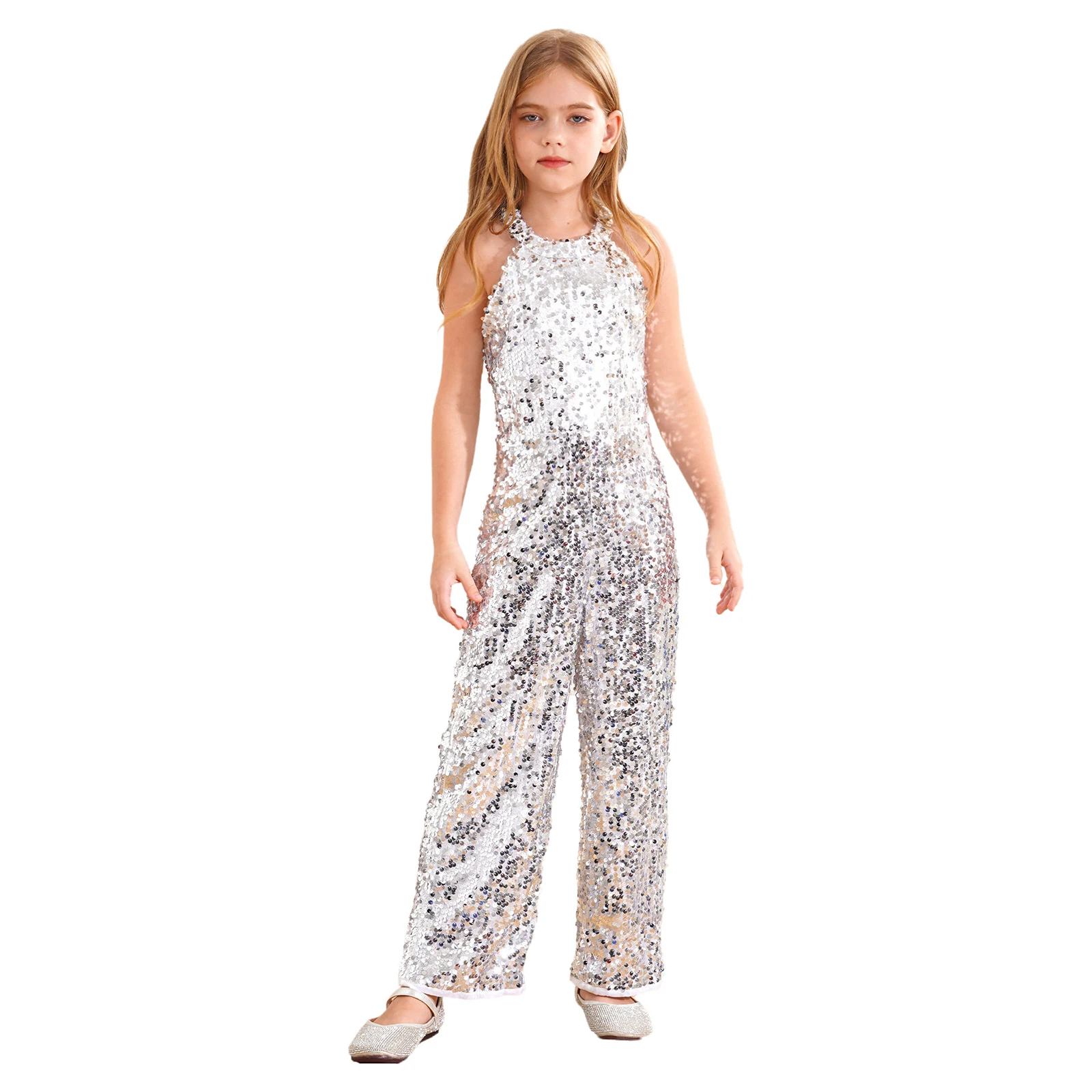 Детский комбинезон для джазовых танцев девочек блестящие комбинезоны без