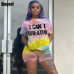 Женский спортивный костюм с принтом, комплект из двух предметов, летние велосипедные шорты, комплект одежды для отдыха с принтом, одежда для отдыха, оптовая продажа, Женский комплект одежды, 2021