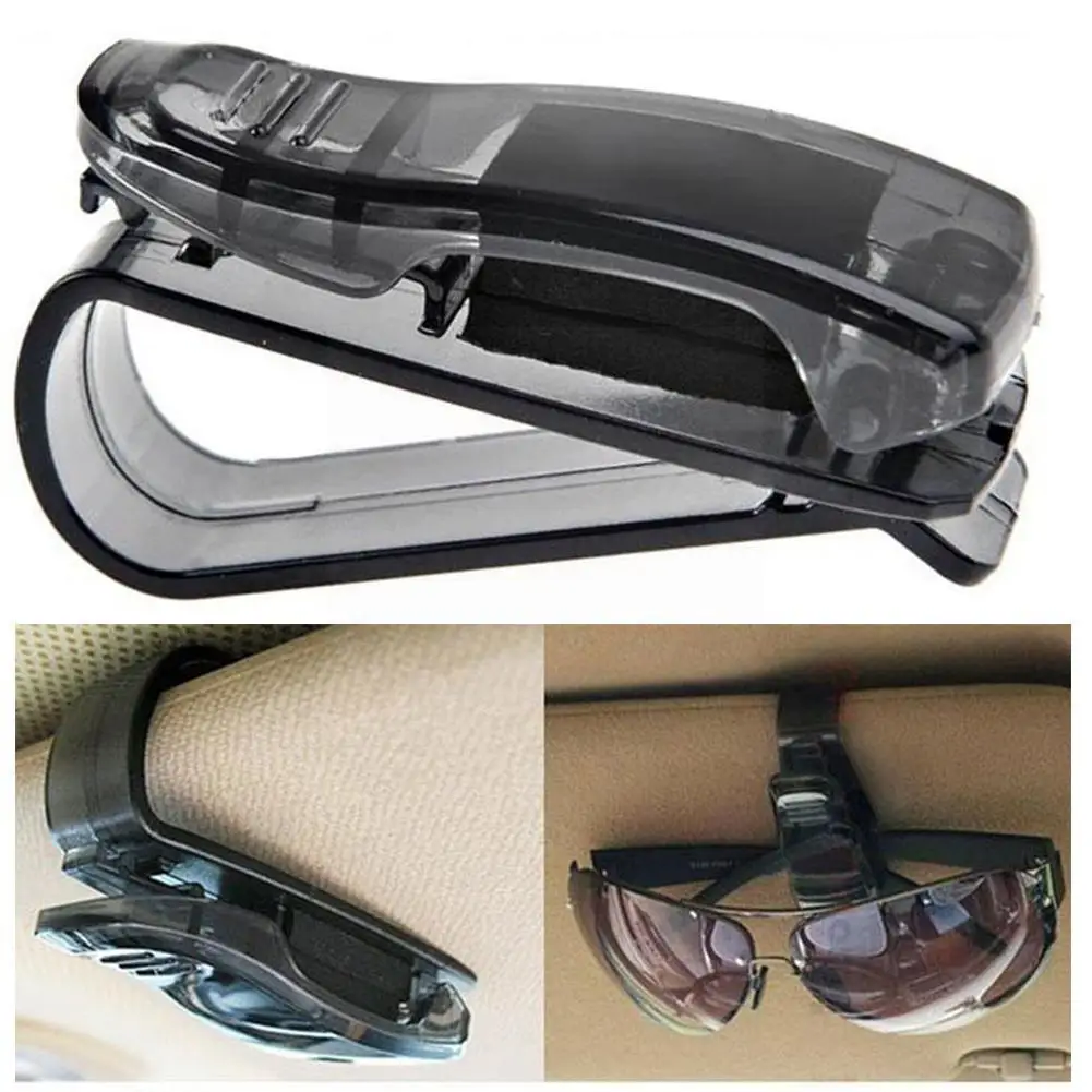 

Футляр для очков с козырьком, автомобильный держатель для очков, подставка для билета, автомобильные аксессуары для хранения, зажим для авт...