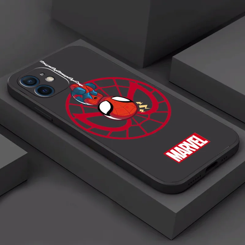 Модный супер крутой чехол с принтом Marvel для iPhone 11 12 13 Pro MAX Mini 6 6s 7 8 Plus X XR XS SE 2020