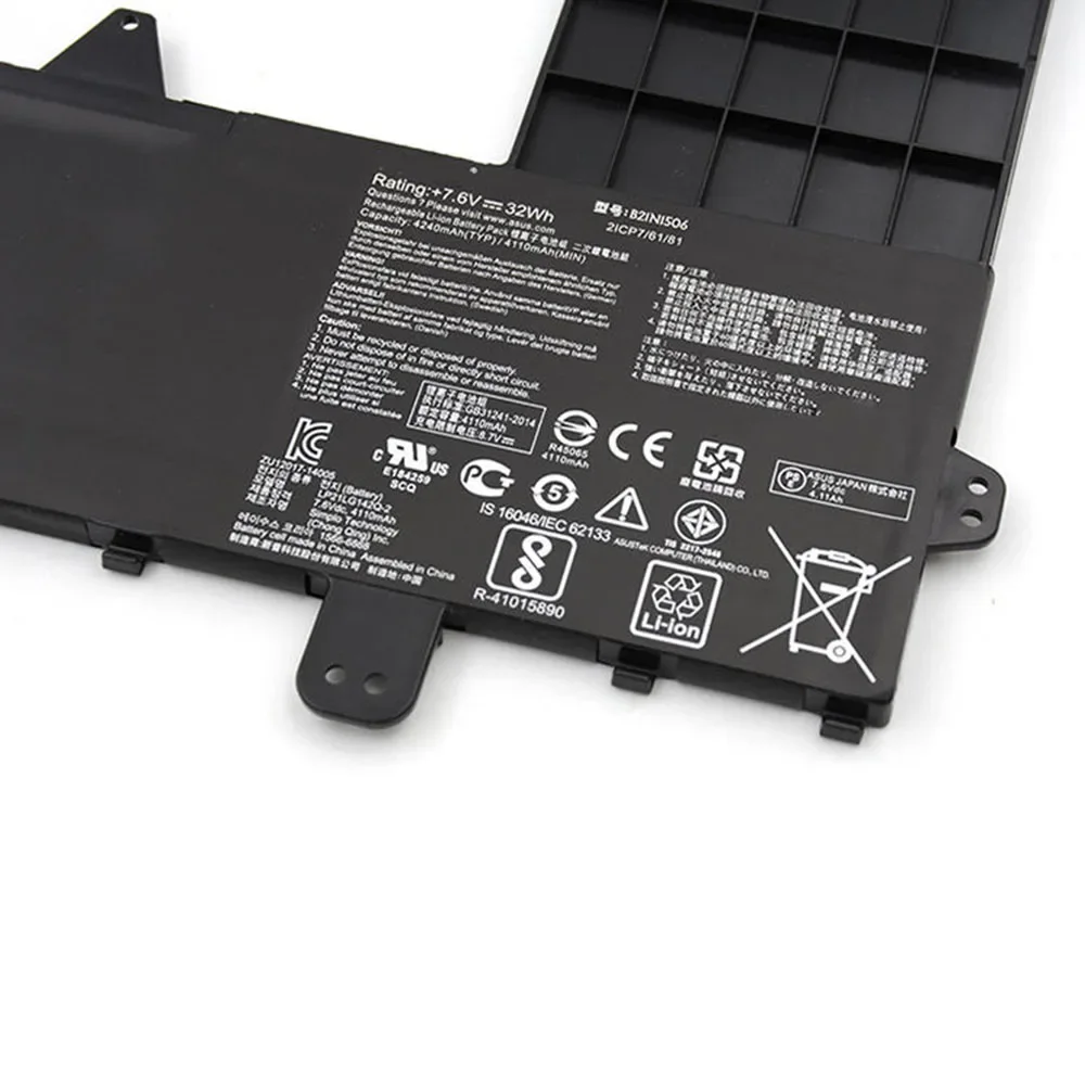 Новый оригинальный аккумулятор для ноутбука B21N1506 7 6 В 32 Втч Asus Eeebook E502MA E502NA E502SA E502M