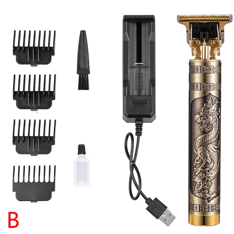 

T9 Electric Hairdresser Oil Shaving Head Electric Pusher Carving Electric Pusher Clipper Hair Trimmer Men T9 Electric Clipper