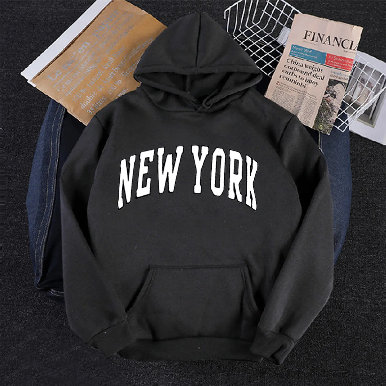 

Women Hoodies with Zipper Women's Winter Print Hooded Sweatshirt Casual Long-Sleeved O-Neck Pocket Top Dry Fit Long Sleeve