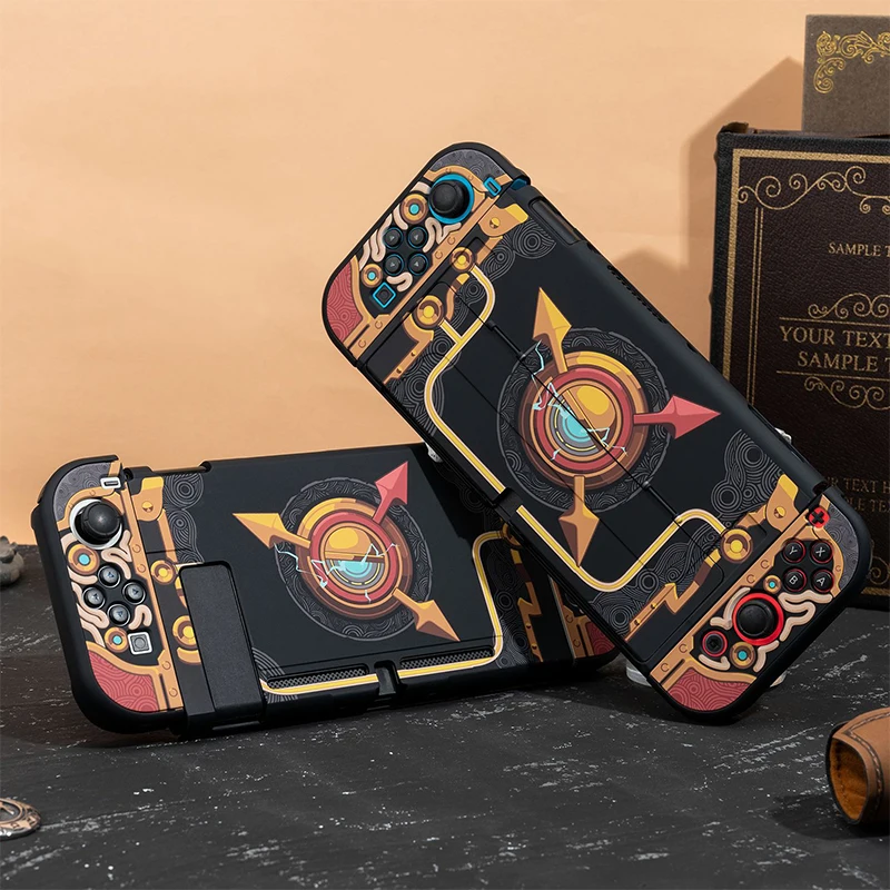 Cool Clock Switch OLED Protective Shell NS Game Hard PC Housing Mecha Protection Cover For Nintendo Switch OLED/Switch Case